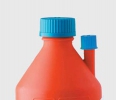 بطری درپیچدار پلی اتیلنی رنگی خروجی دار 1500 میلی لیتر ISOLAB آلمان